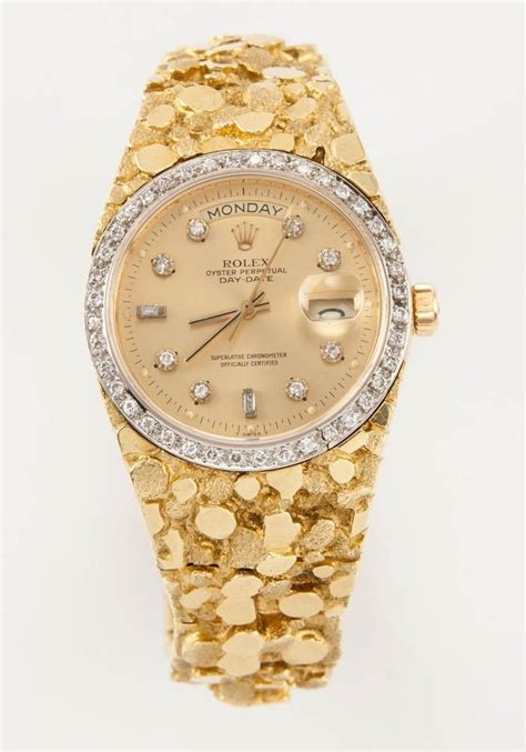 rolex gold nugget womens watch|vintage 14k gold Rolex.